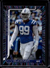 2025 Topps Chrome DeForest Buckner Neon Pulse Refractor #133 Colts