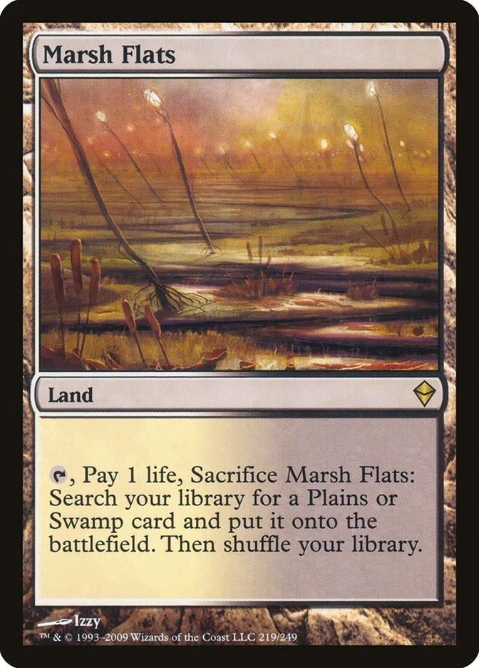 Marsh Flats Magic: The Gathering Wizards of the Coast Rare