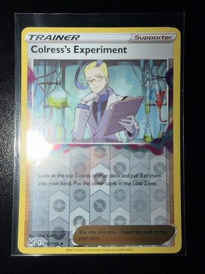 Colress's Experiment 155/196 Reverse Holo LP - Pokemon TCG Sw&Sh Lost Origin LOR