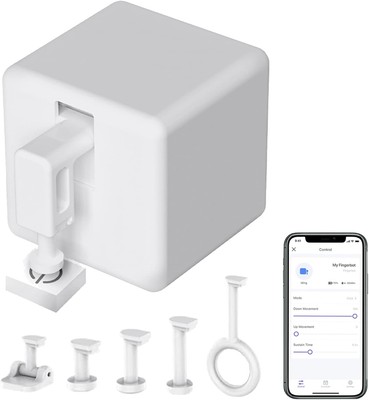 Smart Switch Button Pusher: Bluetooth Fingerbot Plus with Toolkit for White 