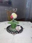 FENTON JADE JADITE LARGE COOKIES Or Flower BASKET
