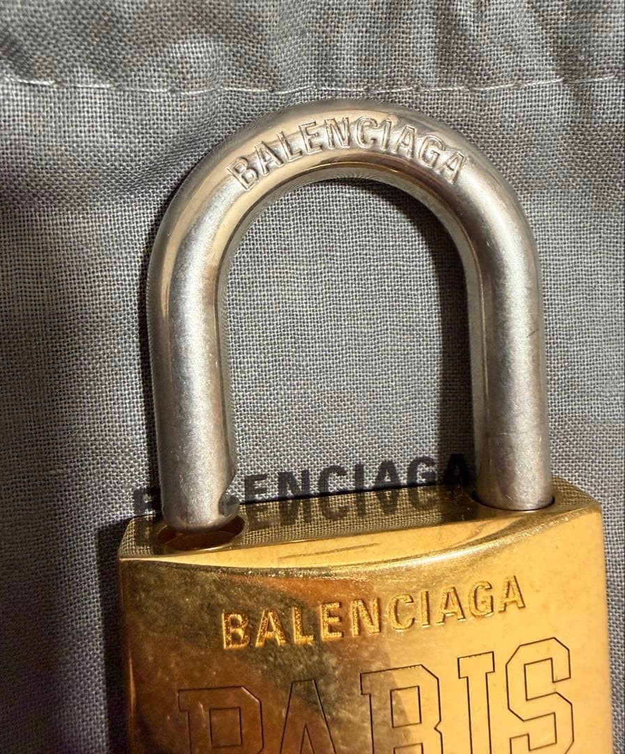 Balenciaga Padlock Bag Charm Key Holder Working Lock Mechanism