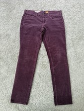Pilcro  The Letterpress Serif Velvet Corduroy Pants Jeans Size 30 Womens Maroon