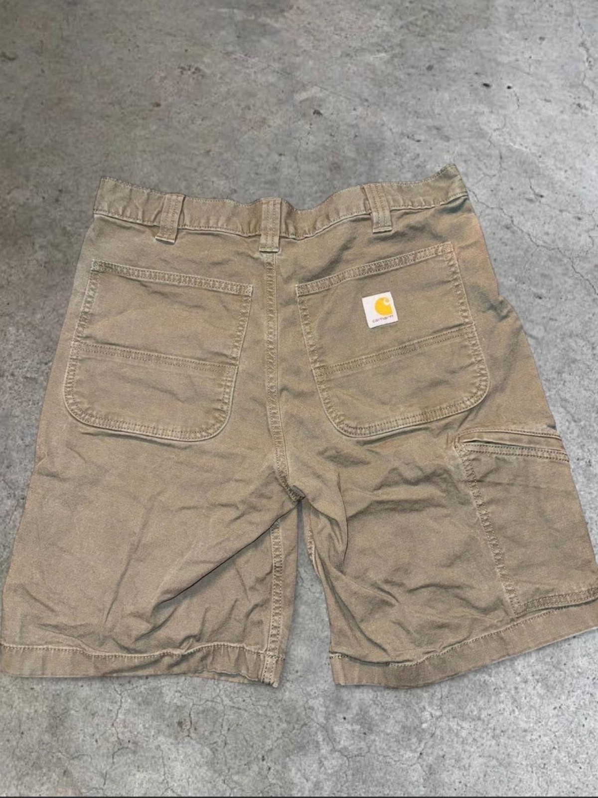 Carhartt Khaki Relaxed Fit Shorts Size 33