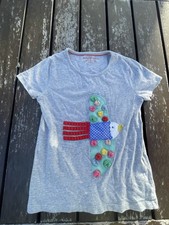Mini Boden Appliqu  Bird T-Shirt 5-6 Years