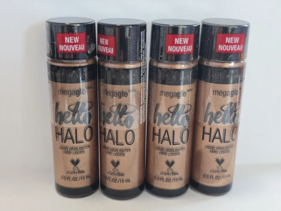 Wet N Wild Megaglo Hello Halo Liquid Highlighter - 308A Go With The Glow 4 Pack - Image 2 of 3