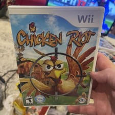 NINTENDO Wii Chicken Riot Video Game with Manual Tested Free Shipping