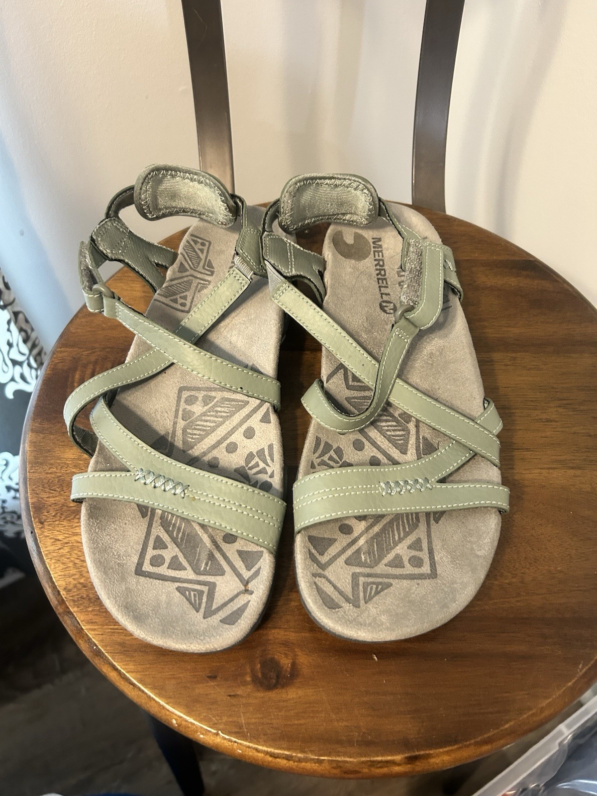 Sandali Merrell blu tortora verde Performa sport escursionismo J289636C donna taglia 7 US