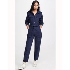 Reformation Kendall Boiler Jumpsuit Navy Blue Size 6