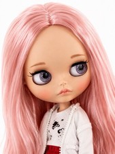 Blythe ICY Doll Tan Skin Pink Hair 12 inch BJD Nude Custom DIY Freeshipping