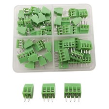 50Pcs 2.54mm 0.1" Pitch Mini 2P 3P 4P PCB Mount Screw Terminal Block Connecto...
