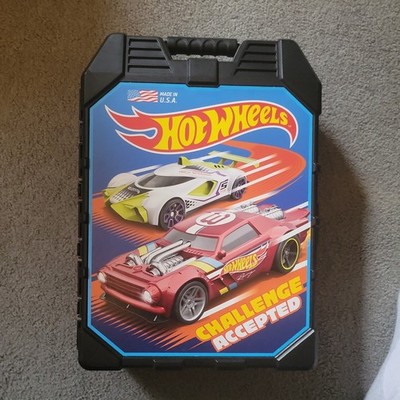 Hot Wheels 48 Space Car Case - Challenge Accepted Hard Shell Carrying Case
