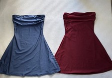NEW Windsor Women’s Size Medium Lot of 2 Strapless A-Line Mini Satin Dresses 