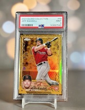Jeff Bagwell Gold /99 2023 Topps Gilded Collection Refractor Red Jersey PSA 9