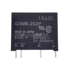 2pcs G3MB-202P-5VDC DC-AC PCB SSR In 5V DC Out 240V AC 2A Solid State Relay YL #