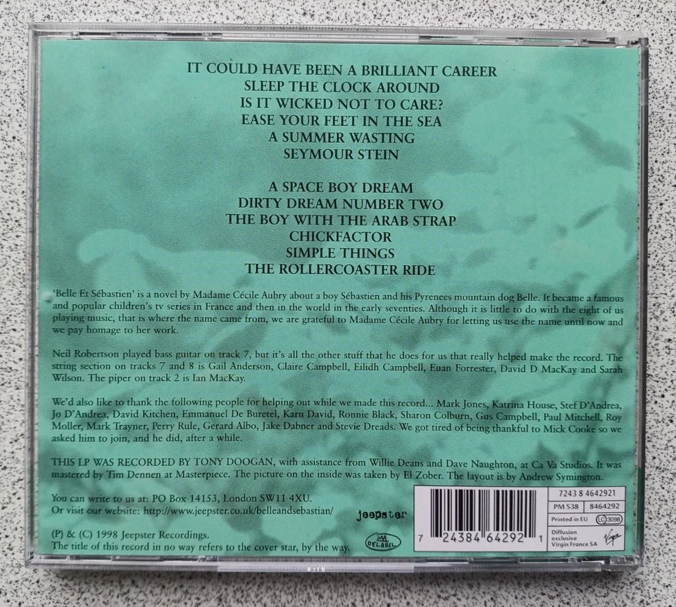 Belle & Sebastian – The Boy With The Arab Strap, CD, sehr guter Zustand, NM - Bild 2 von 4