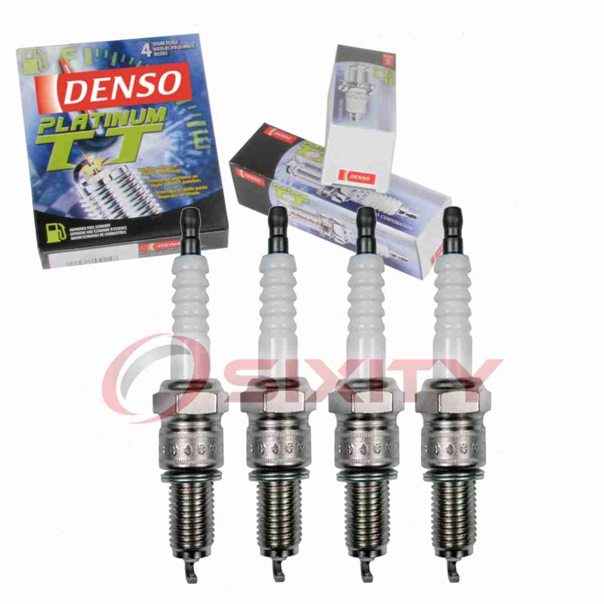4 pc Denso Platinum TT Spark Plugs for 1985-1989 Mitsubishi Montero 2.6L L4 kc