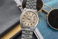 Rolex Datejust acciaio/oro bianco automatico orologio uomo ref. 1601 classici
