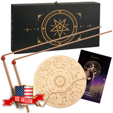 Copper Dowsing Rods 2-Pack with Bag for Ghost Hunting and Divination