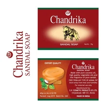 Chandrika Sandal Soap PACK OF 4 6.56 Ounce (Pack of 4) 