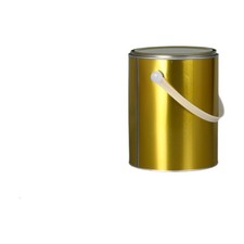 Empty Paint Can Iron Reusable with Lid Rustproof Portable Paint Pail for DIY