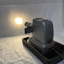 Vintage Viewlex V-33 Slide Projector Made In USA with Case Tested Working