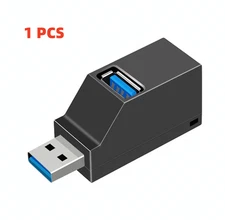 3 Port USB 3.0 Hub Portable High Speed Splitter Box For PC Notebook Laptop lot