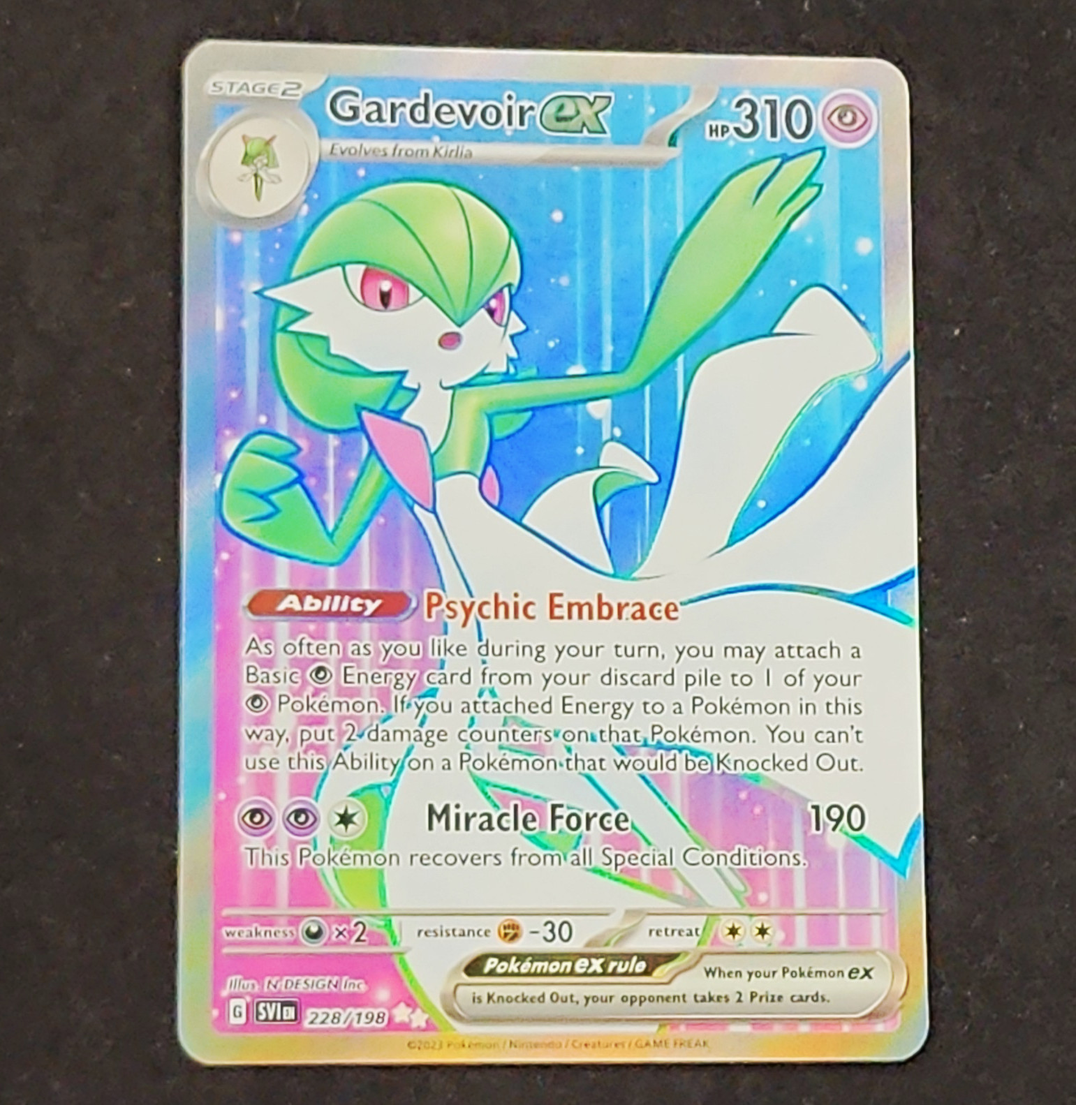 Pokemon TCG Gardevoir ex 217/091 SV: Paldean Fates Shiny Ultra Rare Holo HP 310