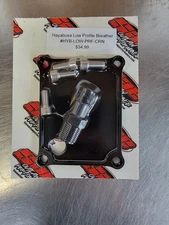 Hayabusa Low Profile Crankcase Breather fits all years black anodize finish