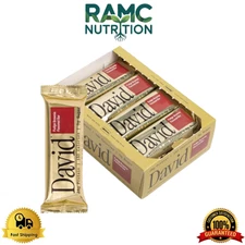 David High Protein Bars - Sugar Free Protein Bars - Fudge Brownie Flavor - 12 Ct