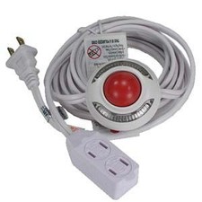 5 Pack of Lighted Foot Switch with 9Ft 3 Outlet Cord