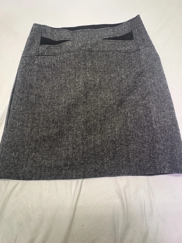 Minifalda para mujer Dalia Collection mezcla lana talla 6 gris recortada gótica occidental Foto 2 de 4