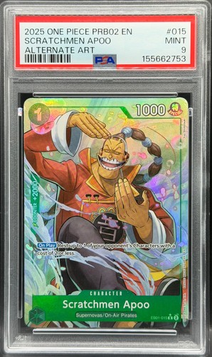 Scratchmen Apoo (Alternate Art) graded PSA 9 for sale on eBay
