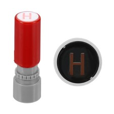 Letter Stamp, Great for Classroom, Festivals Red, Letter H
