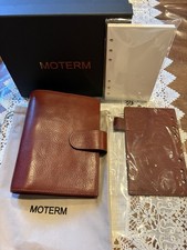 Moterm Personal Luxe 2.0 Full Grain Leather Vegetable  Tan Chestnut Brand New