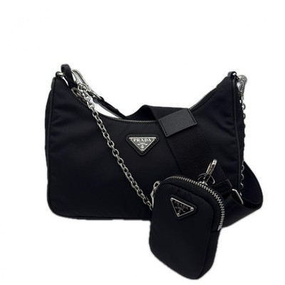 PRADA PRADA PRADA 1BH204 Saffiano Re-Edition 2005 Re-Nylon Black BagShoulder...