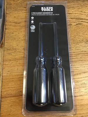 Klein Tools 2 Piece Blackout Screwdriver Set 85442BLK USA
