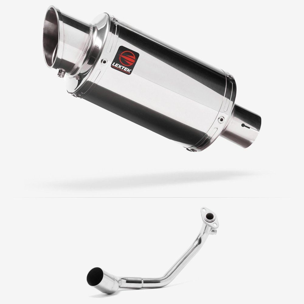 Lextek YP4 Stubby Exhaust System 200mm for Peugeot Speedfight 3 125 (09-16)