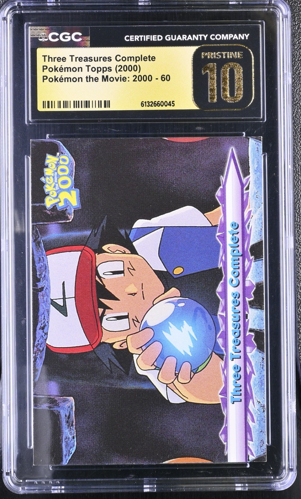 Pokemon Card Three Treasures Complete 60 The Movie 2000 Topps CGC 10 PRISTINE