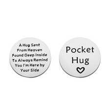 Memorial Hug Token Sympathy Gift - Loss of Loved One Remembrance Pocket Token...