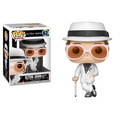 🔥Funko Pop! Rocks: ELTON JOHN GREATEST HITS #62 VAULTED PROTECTOR🔥