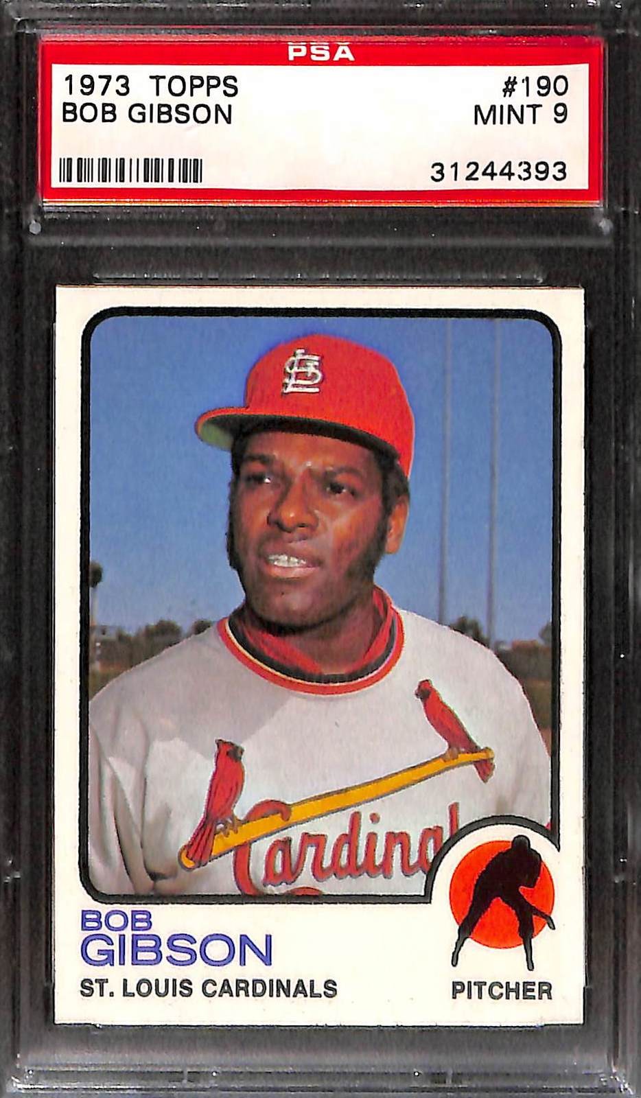 1973 Topps #190 Bob Gibson PSA 9 Mint 31244393 