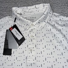 Under Armour The Playoff Golf Polo Micro Print Mens Size XL New All Over Print