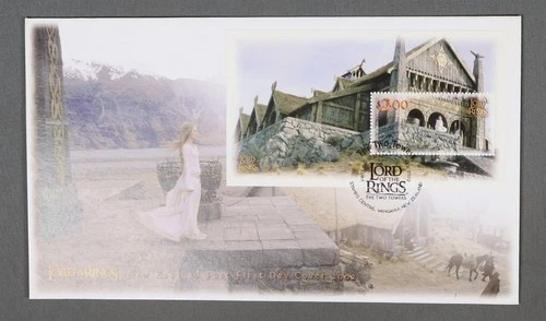 MayfairStamps New Zealand FDC 2002 Lord of the Rings the Two Towers Souvenir She