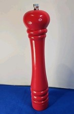 STOHA Germany Salt or Pepper Mill/Grinder Vintage Red Mid Century Style 13" MCM