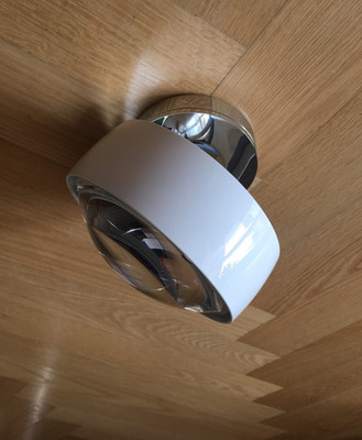 Occhio Piu Deckenstrahler Più alto HV Halogen weiss / chrom glanz