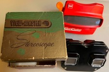 Two Vintage Sawyer's  GAF working View-Master Stereoscopes with 51 Reels,