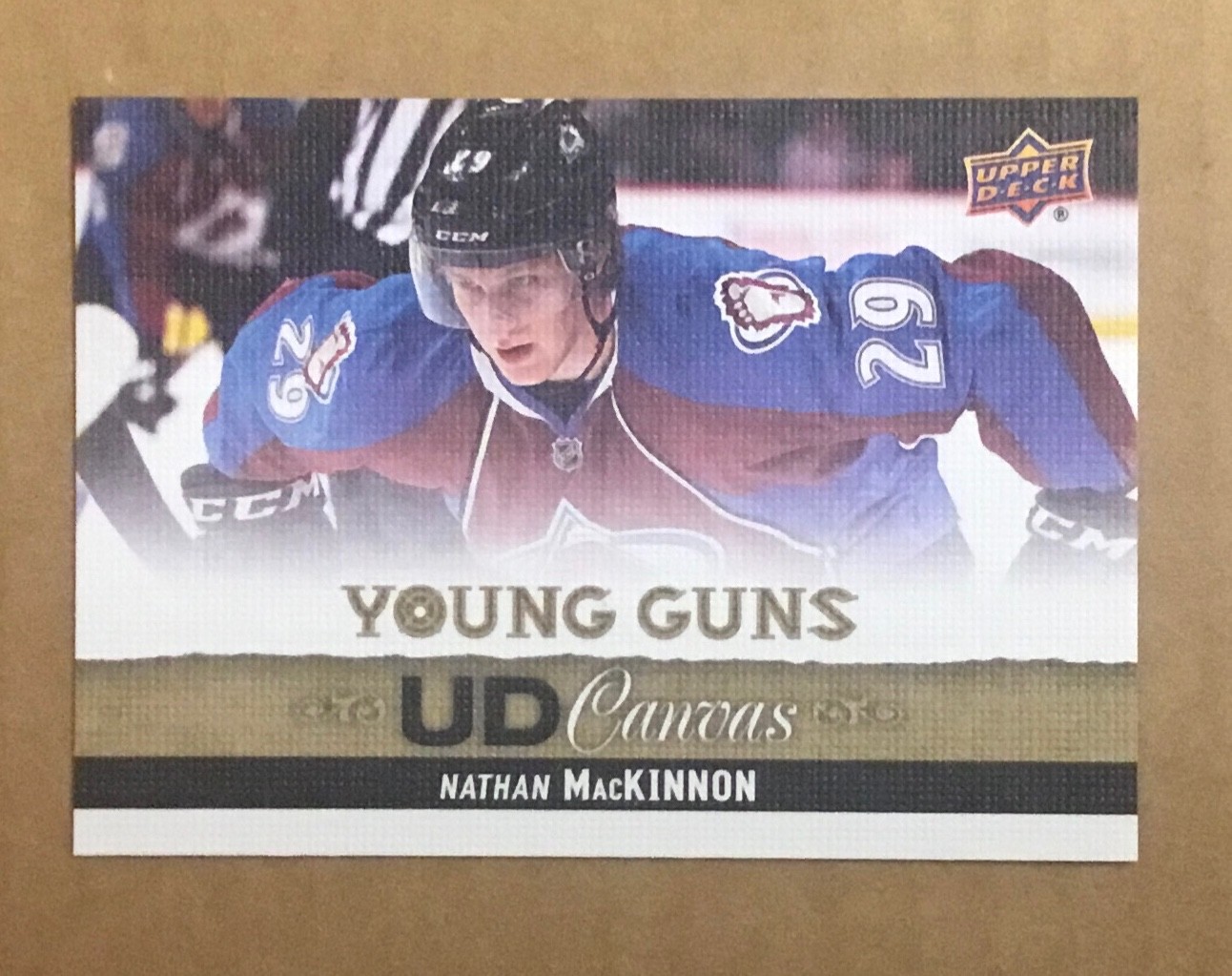 2013-14 UD Nathan Mackinnon Young Guns Canvas card C114 Avalanche