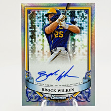 BROCK WILKEN Rookie Auto /150 Refractor Bowman Sterling #PA-BW (AU,RC) - Brewers