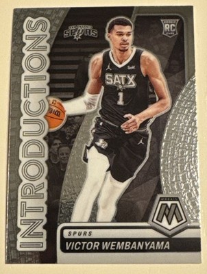 Victor Wembanyama 2023-24 Panini Mosaic - Introductions  (RC)   Spurs